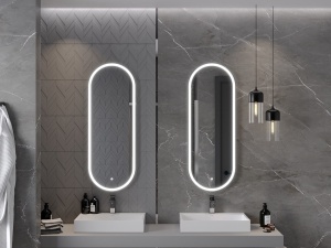 Oglinda de baie led 6000k, cu dezaburire inclusa, dimensiune 120x45cm - Img 4
