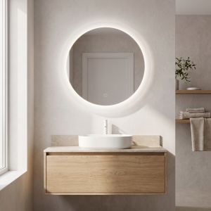 Oglinda de baie rotunda cu LED YH-BL-1 70 cm - Img 7