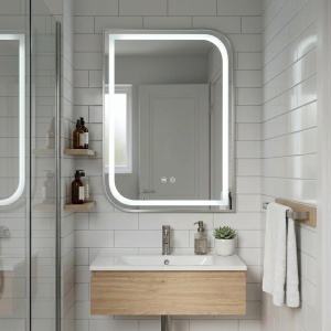 Oglindă LED 70 x 50 cm Zone Brush Nickel - Img 2