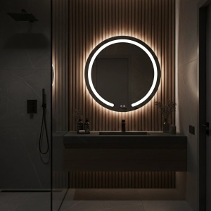 Oglindă LED cu dezaburire 70cm Modern - Img 3