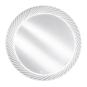 Oglinda LED rotunda cu 3 tipuri de lumina si dezaburire Aurora 60 cm - Img 2