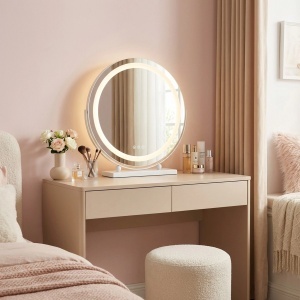 Oglindă LED rotunda pentru Make-Up, White 40 cm - Img 3