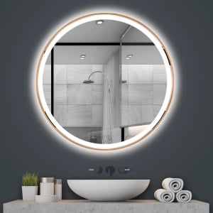 Oglindă LED si dezaburire 90cm MMJ Brush Copper - Img 2