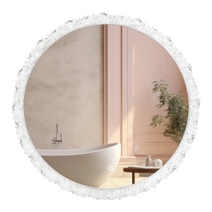 Oglinda rotunda baie cu LED 3 moduri de culoare 60cm YH-3561