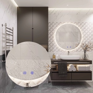 Oglindă rotunda cu LED 100cm HZJ100 - Img 3