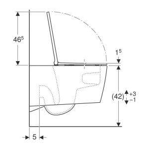 Pachet vas wc suspendat Geberit One TurboFlush si rezervor wc cu cadru incastrat Geberit Duofix Sigma UP320 - Img 10
