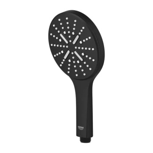 Para de dus Grohe Rainshower 130 SmartActive negru mat 3 tipuri de jet - Img 3