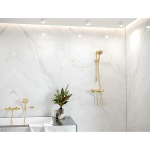 Para de dus Hansgrohe Raindance Select S 120 auriu lucios 3 functii - Img 2