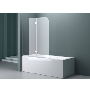 Paravan Cada PRO MALMO2, 100 cm latime, pliabil, 140 inaltime, pliabil, grosime sticla 5mm - Img 1
