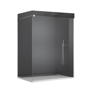 Paravan dus din sticla securizata 8mm si profil crom lucios Sanswiss Easy 140 x 200 cm