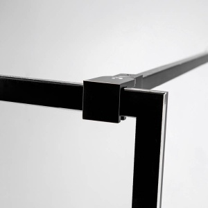 Perete de dus Walk-In SH04D, Dimensiune 100cm,Sticla securizata 8mm, Culoare Negru - Img 5