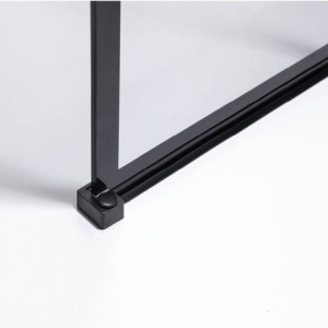 Perete de dus Walk-In SH05E, Dimensiune 110cm, Sticla securizata 8mm, Culoare Negru - Img 3