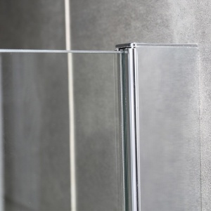 Perete de dus Walk-in SH07G, Dimensiune 130cm, Sticla securizata 8mm, Culoare Crom - Img 3