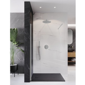 Perete de dus walk-in Veldman Vigo 60 cm cu profil nichel periat si sticla 8 mm - Img 4