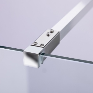 Perete de dus Walk-In WIF , Dimensiune 150cm, Sticla securizata 8mm, Culoare Crom - Img 8