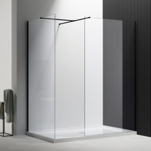 Perete Dus Walk-In, PRO MALAGA DUO , Sticla Securizata 8 Mm, Dimensiuni La Alegere, Inaltime 195 Cm