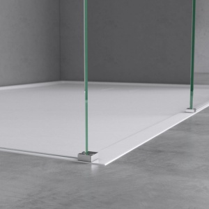 Perete Dus Walk-In, PRO MONACO, Sticla Securizata , Dimensiuni la alegere, Inaltime 195 cm - Img 2