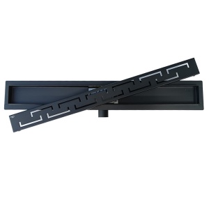 Rigola de duș liniară cu sifon fix și randament ridicat Delta DL01 80 cm – negru - Img 13