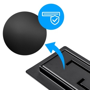 Rigola de duș liniară cu sifon fix și randament ridicat Delta DL01 80 cm – negru - Img 6