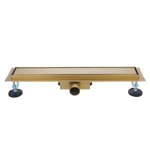Rigola de duș liniară cu sifon fix și randament ridicat Fix DL01 60 cm – auriu - Img 3