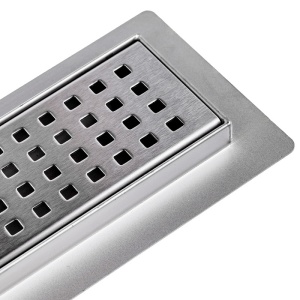 Rigola de dus liniara cu sifon fix si randament ridicat Qube DL01 70 cm – inox