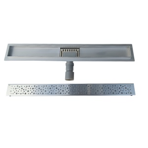 Rigola de duș liniară cu sifon fix și randament ridicat Wave DL01 80 cm – inox - Img 17