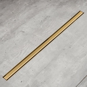 Rigola de duș liniară cu sifon rotativ 360 și randament ridicat Slim DL03 50 cm – auriu - Img 10