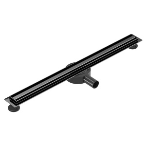 Rigola de duș liniară cu sifon rotativ și randament ridicat Slim DL03 80 cm – Negru - Img 2