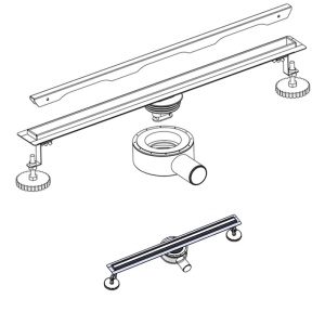 Rigola de duș liniară cu sifon rotativ și randament ridicat Slim DL03 60 cm – Inox - Img 23
