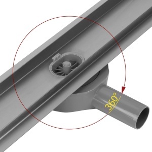 Rigola de dus liniara Rea Neox Pro Titan 80 cm, otel inoxidabil AISI 304 - Img 9