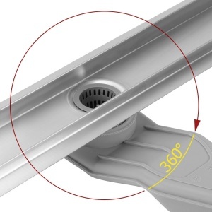 Rigola pentru dus Rea Neox Superflow Brush Nickel 50 mm - Img 2