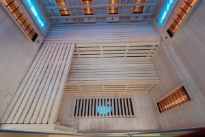 Sauna cu infrarosu si cromoterapie pentru 4 persoane EA4RS 180 x 160 x 200 cm - Img 10