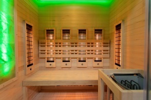Sauna finlandeza cu infrarosu MO-SW3 COMBO si soba Harvia 4.5 kW, 150 x 120 x 190 cm - Img 9