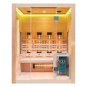 Sauna finlandeza cu infrarosu MO-SW3 COMBO si soba Harvia 4.5 kW, 150 x 120 x 190 cm - Img 19