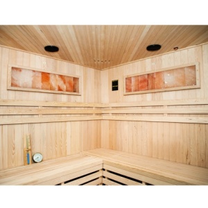 Sauna finlandeza la temperatura inalta cu aragaz KEMI6/Harvia 8KW pentru 5-6 persoane 200x200 cm - Img 20