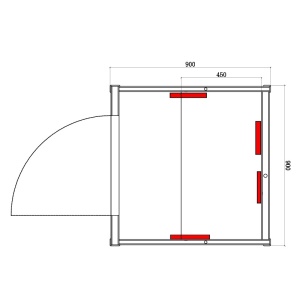 Sauna uscata cu infrarosu la temperatura joasa Tromso 1 90 x 90 cm pentru 1 persoana - Img 24