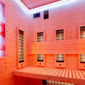 Sauna uscata cu infrarosu la temperatura joasa Tromso3 153 x 110 cm pentru 3-4 persoane - Img 17
