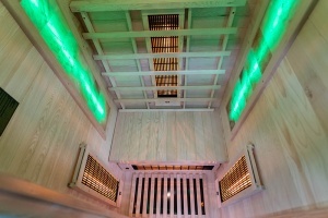 Sauna uscata cu infrarosu si cu piatra sarata pentru 1 persoana C1S 90 x 90 cm - Img 14