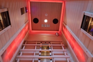Sauna uscata cu infrarosu si cu piatra sarata pentru 1 persoana C1ST 90 x 90 cm - Img 17
