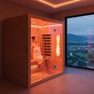 Sauna uscata cu infrarosu si temperatura joasa ALTA5, 3–4 persoane, 175x120 cm - Img 10