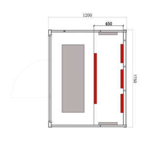 Sauna uscata cu infrarosu si temperatura joasa ALTA5, 3–4 persoane, 175x120 cm - Img 20