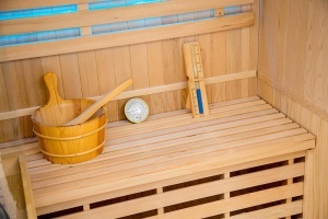 Sauna uscata cu soba Harvia 3.5kW pentru 3 persoane EA3 150 x 120 x 190 cm - Img 5
