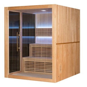 Saună uscată cu soba HARVIA 6kW 180 x 160 x 200 cm pentru 4 persoane - Img 13