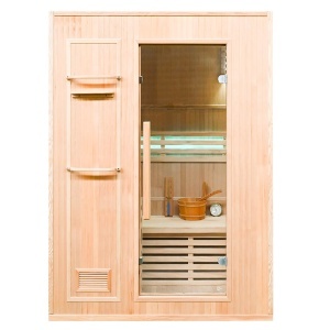 Sauna uscata finlandeza cu soba Harvia 2.3Kw MO-EN2, pereti izolati, 120 x 105 x 192 cm - Img 4