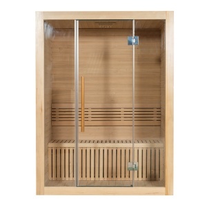 Saună uscată MO-SS1512H cu soba HARVIA 4,5 kW 150 x 120 x 200 cm pentru 2 persoane - Img 7