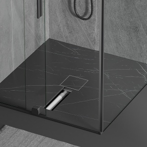Scurgere baie patrata cu sifon Fix DL06 15 x 15 cm Inox - Img 4