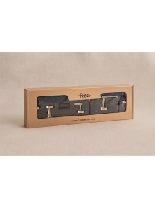 Set accesorii pentru baie GRID Brush Gold 4 piese - Img 8