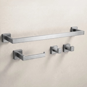 Set accesorii pentru baie Rea Rio Brush Nickel 4 piese