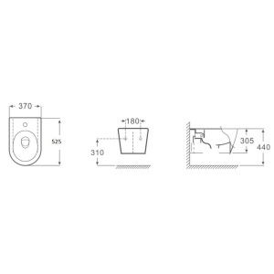 Set Bideu si Vas WC PRO GEBERIT, ceramica sanitara, Vas WC SONET RIMLESS + Bideu + Capac Soft-Close Inclus SLIM PREMIUM + Cadru + Clapeta - Img 20