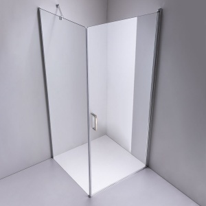 Set cabina de dus 80 x 80 cm cu cadita de dus neagra si baterie cu para tip ploaie MO-8000 - Img 4